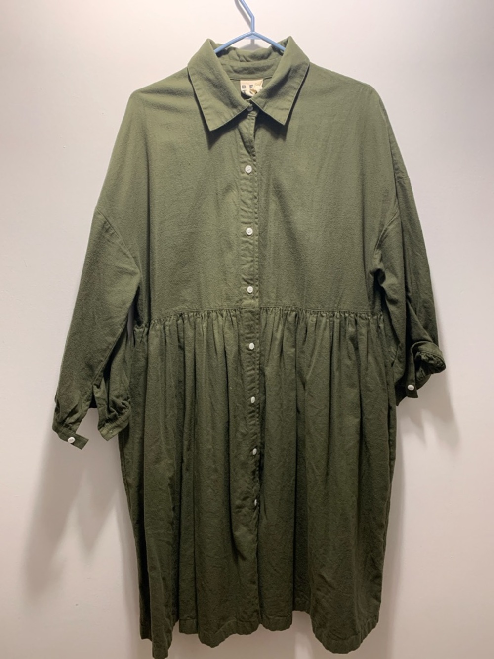 Beaton Bobbi Dress Green Flannel